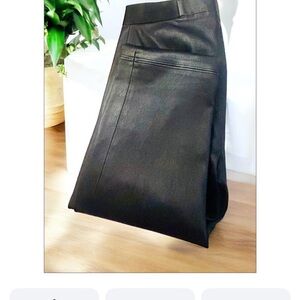 Alice + Olivia Black Leather leggings pants size 2